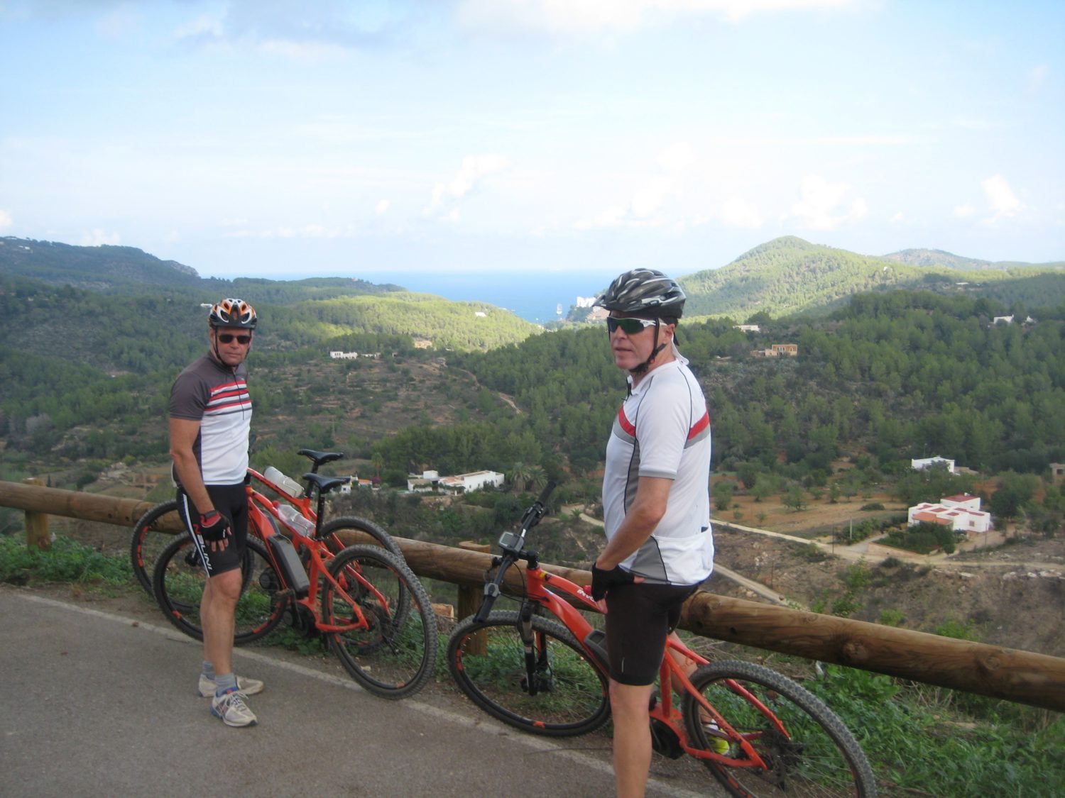 Mountain biking with an electric bike