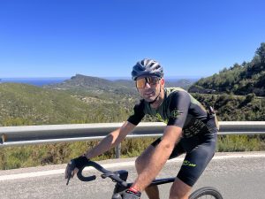 Quiet back road for road cycling in Ibiza