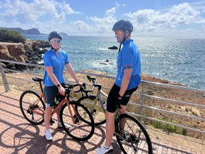Road cycling in the hills of northern Ibiza